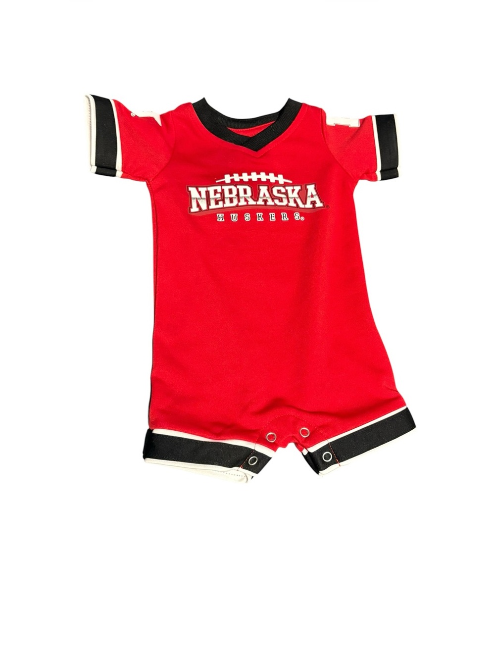 Nebraska Cornhuskers 0-3 Months Romper Jumper Baby Colosseum One Piece Red